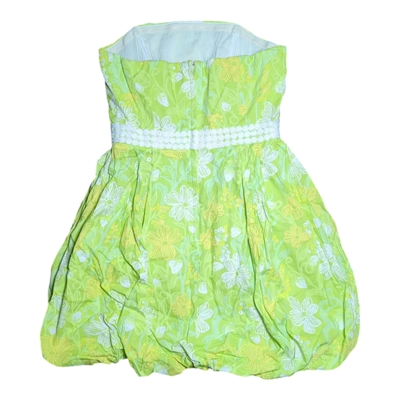 Lilly Pulitzer Regency Bubble Hem Strapless Dress Size 2 - Picture 7 of 7